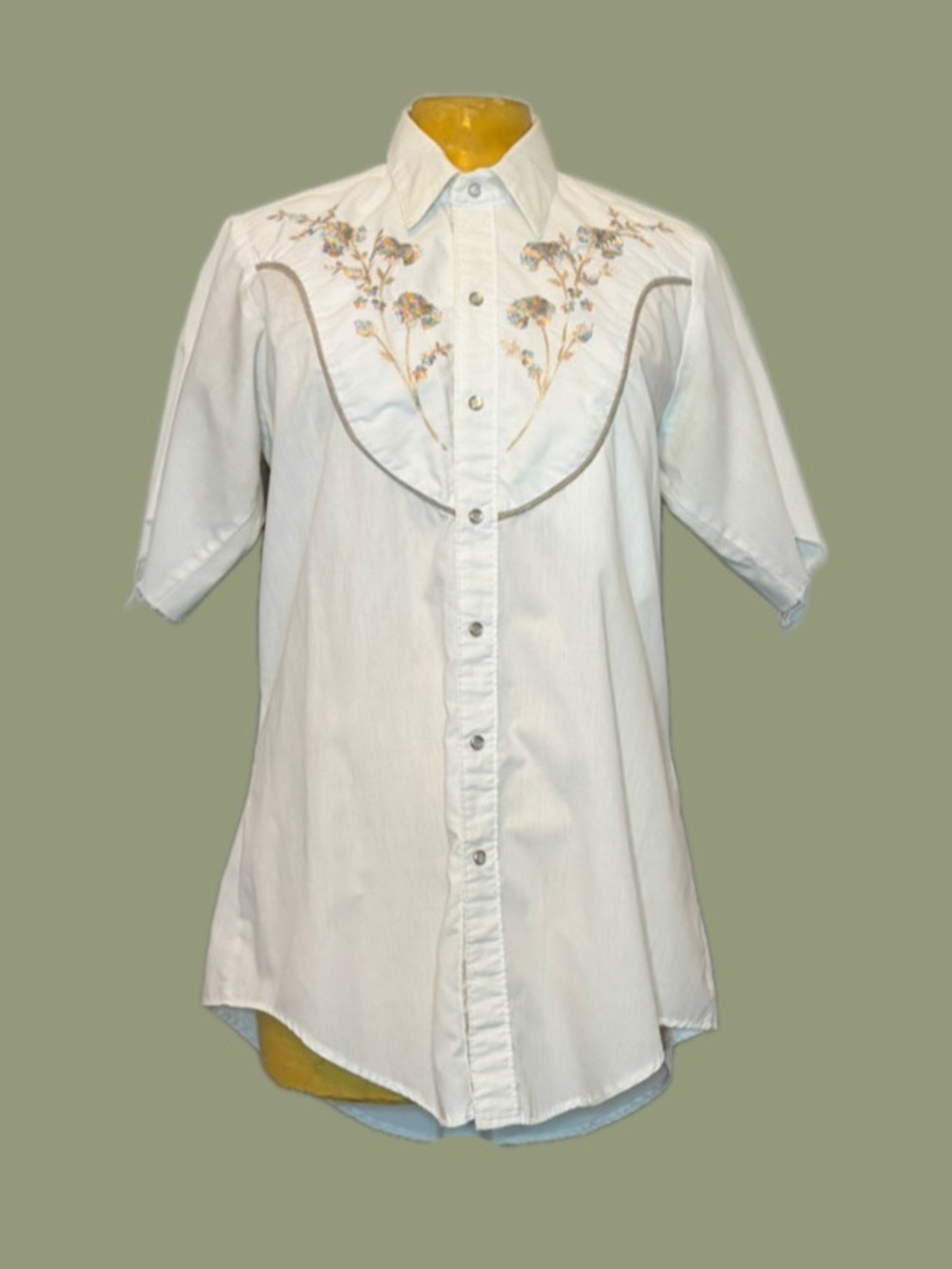 🪷🪻Vintage Embroidered Western Button Up Shirt🪻🪷